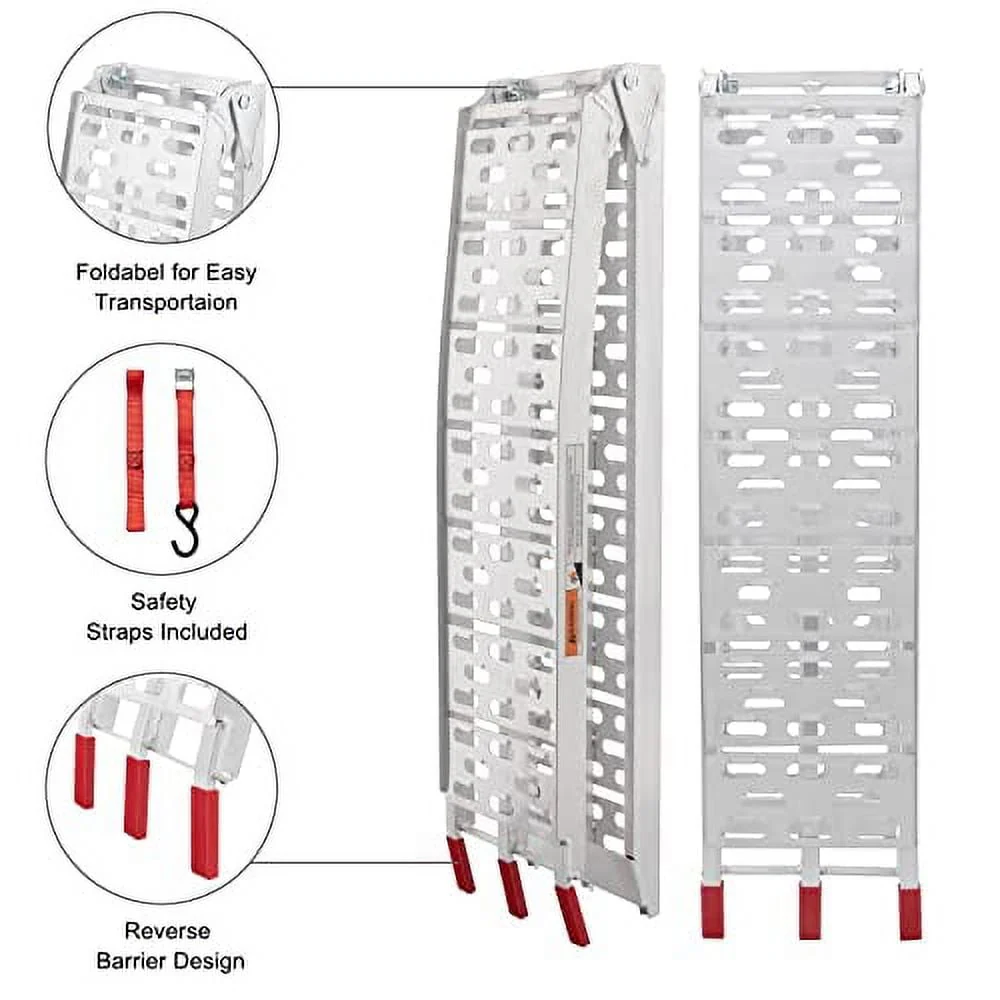 Aluminum Folding Ramp ATV Mower Loading Ramp - Image 5