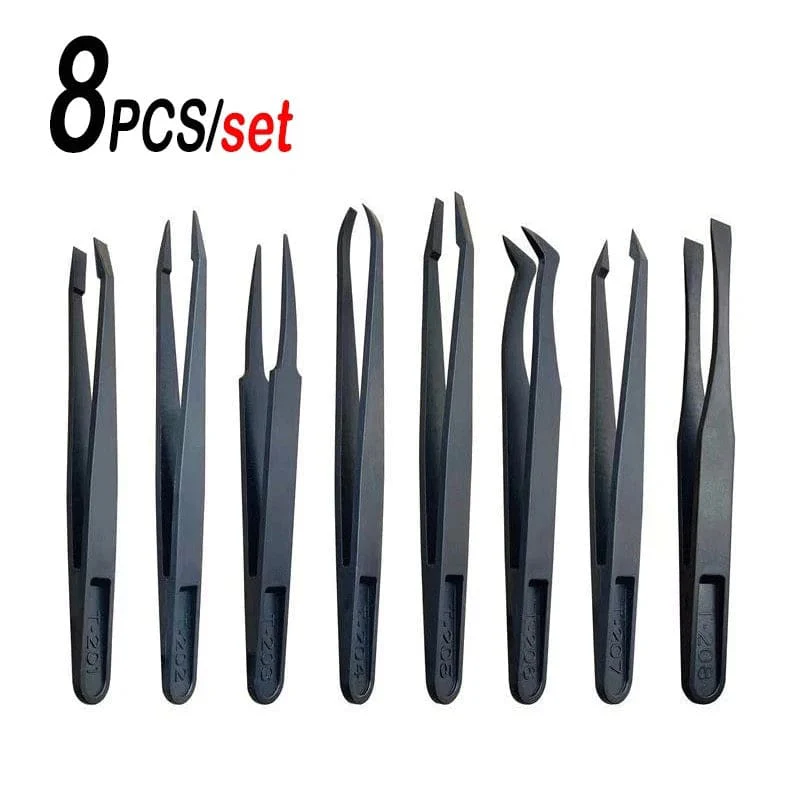 Anti-static Plastic Tweezers (8 piece) - Image 2