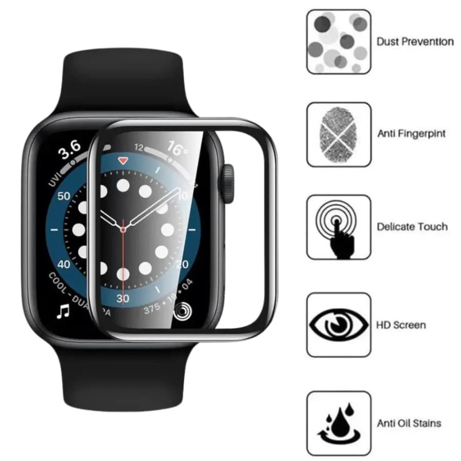 Screen Protectors for Apple Watch Series SE (2nd generation) (44mm) (Pack of 2) - Image 2