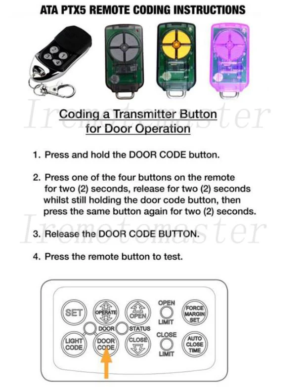 Garador GDO11 v1 GDO-11v1 GDO-11 Ero Garage Door Remote Replacement - Image 5