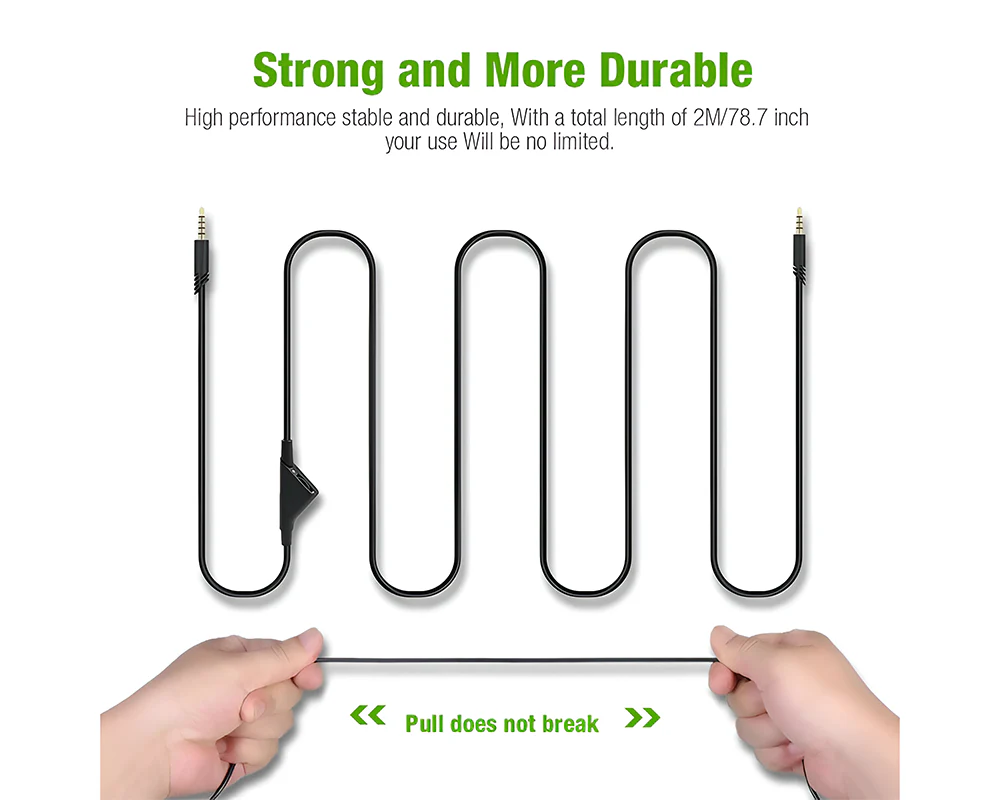 Audio Cable Cord Volume Control for Astro A10 A30 A40 Gaming Headset - Image 5