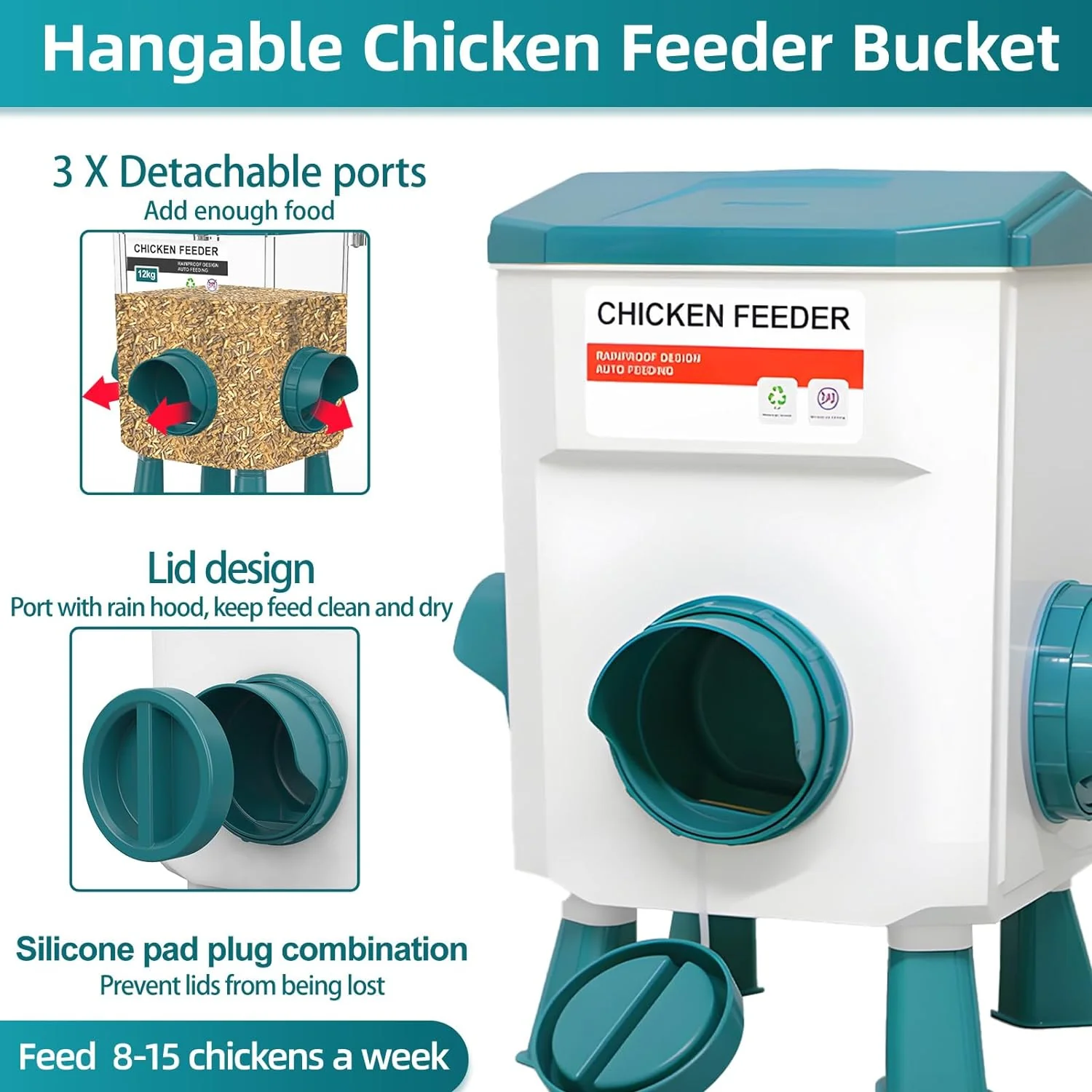 Automatic Chicken Feeder Chicken Drinker - Image 5