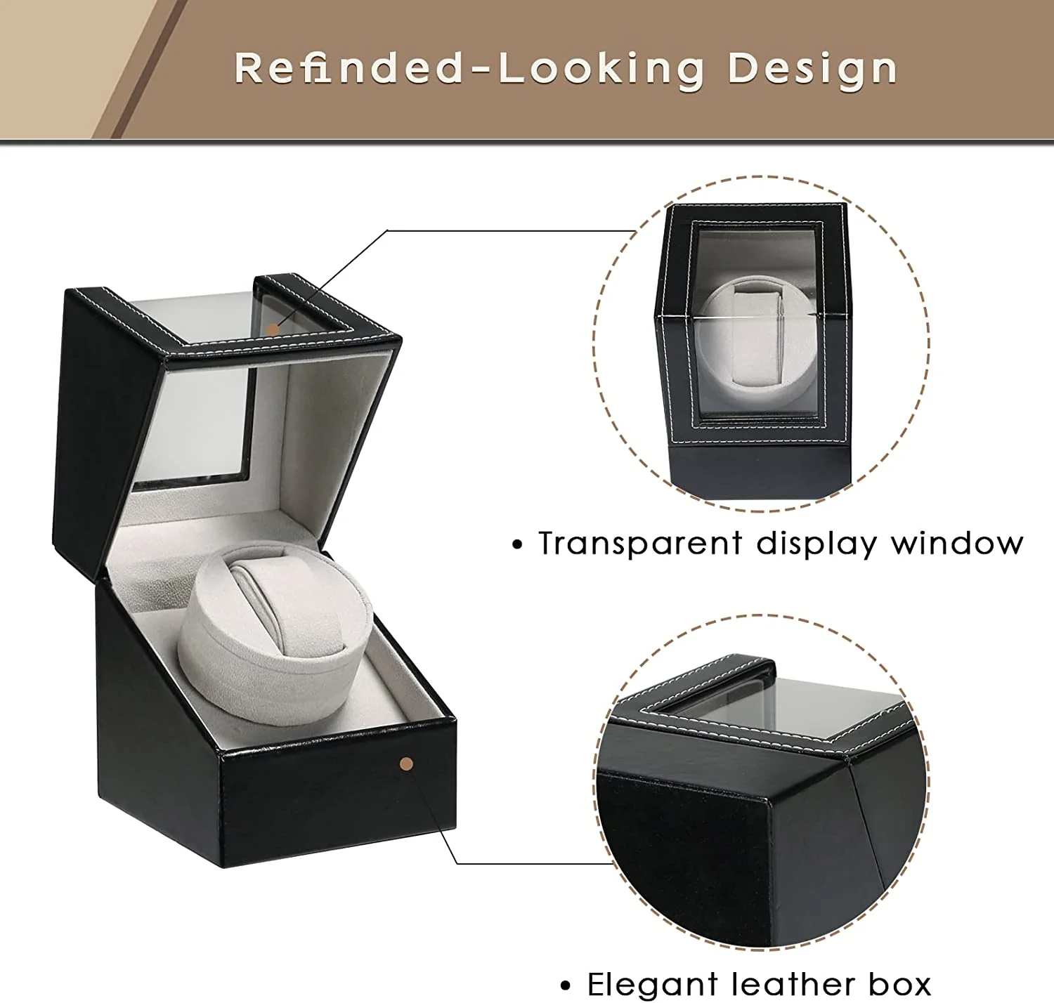 Automatic Watch Winder and Storage Box - Image 6