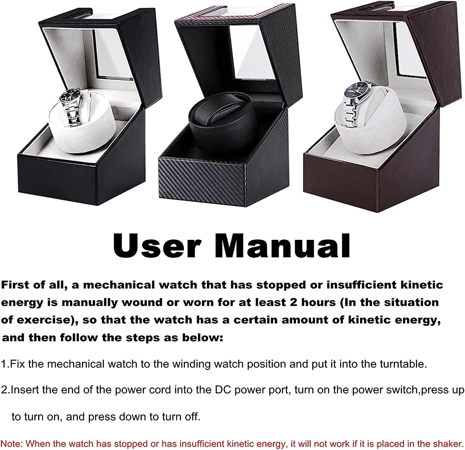 Automatic Watch Winder and Storage Box - Image 8