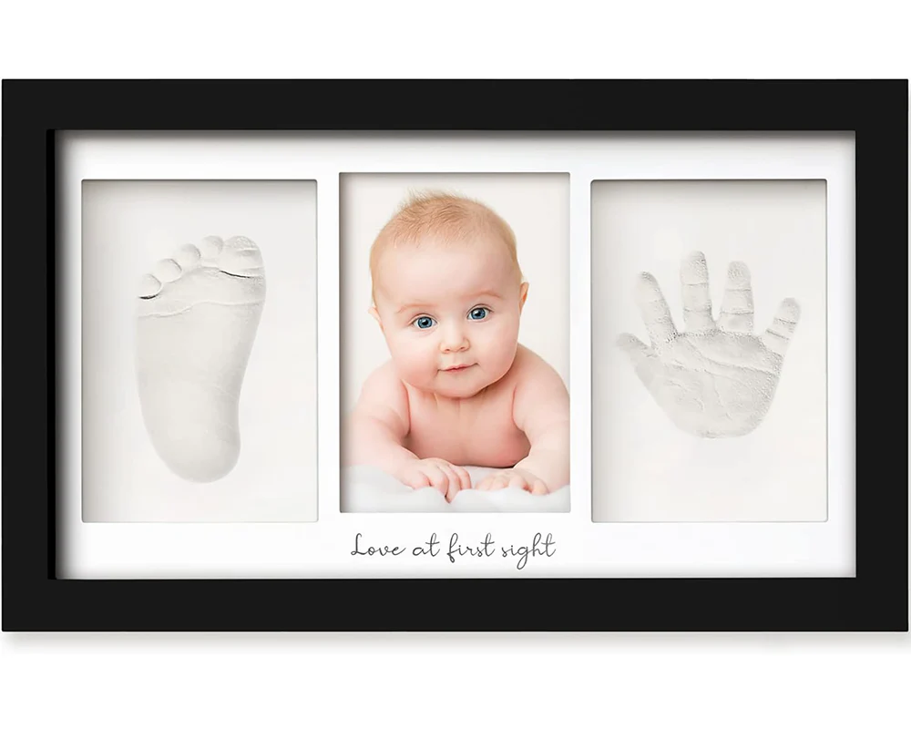 Baby Footprint & Handprint Keepsake Frame – NZ DIY Clay Kit - Image 2