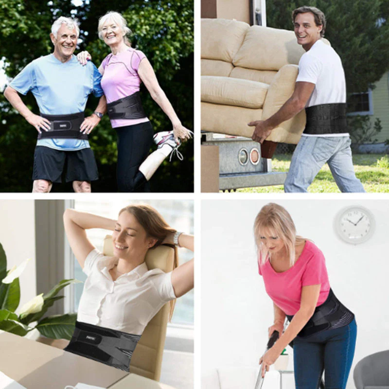 Back Braces for Lower Back Pain Relief with 6 Stays Breathable Back Support... S - Image 8
