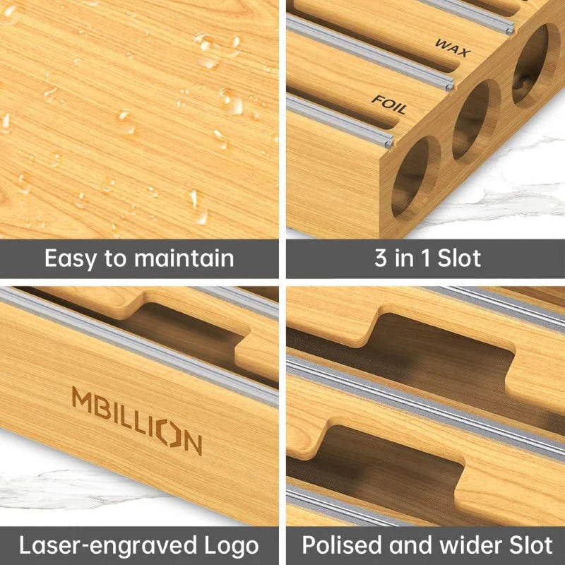 Bamboo Food Wrap Dispenser - Image 8