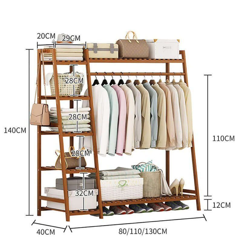 Bamboo Wardrobes Clothes Rack - Image 7