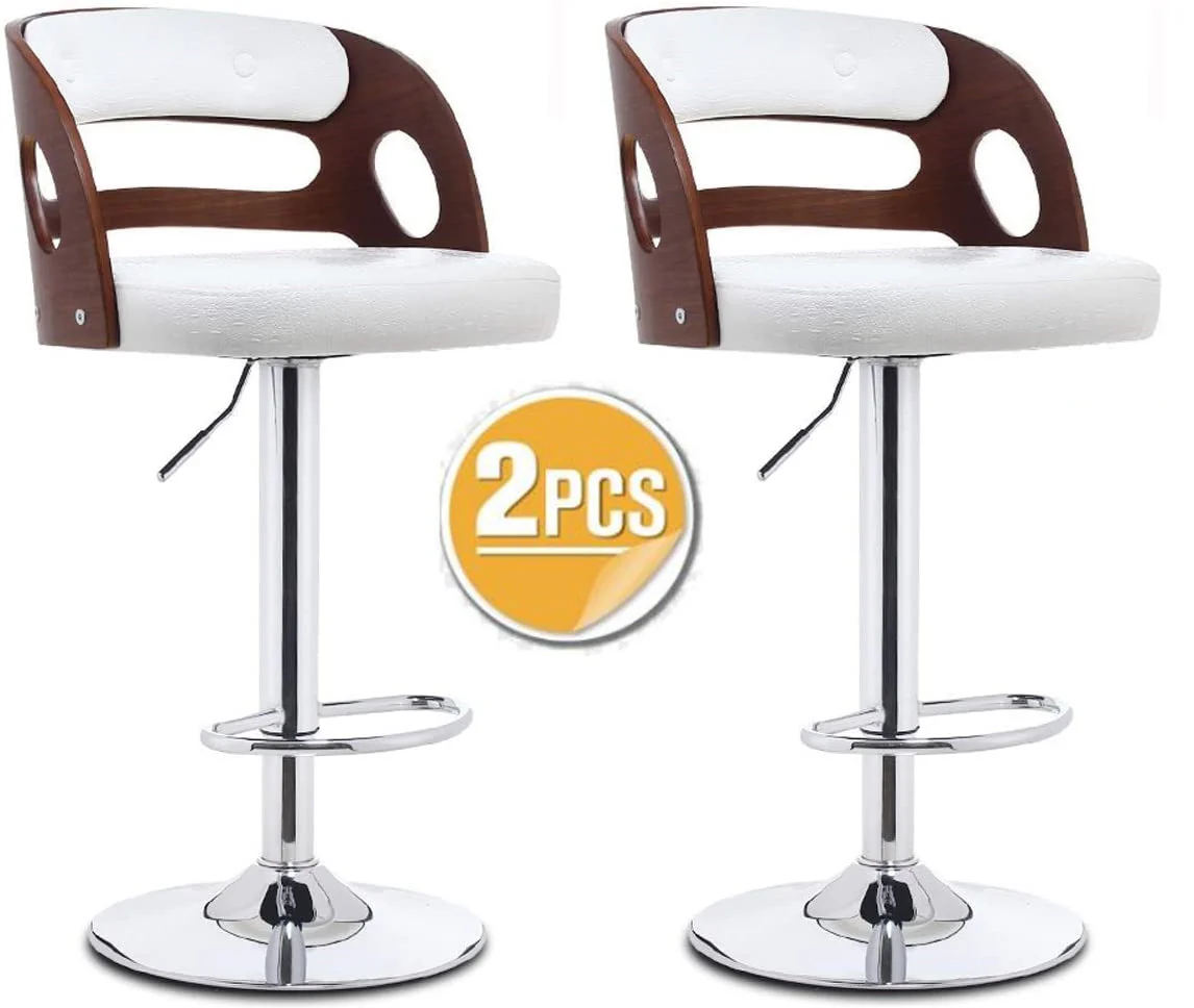 Bar Stool Chairs Armchair High Stool Modern 2PCS - Image 3