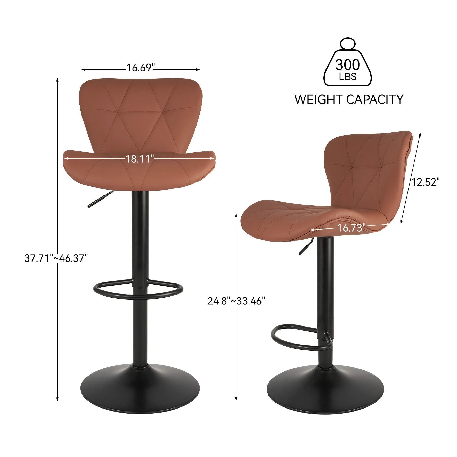 Bar Stool Height Adjustable Bar Stool - Image 2