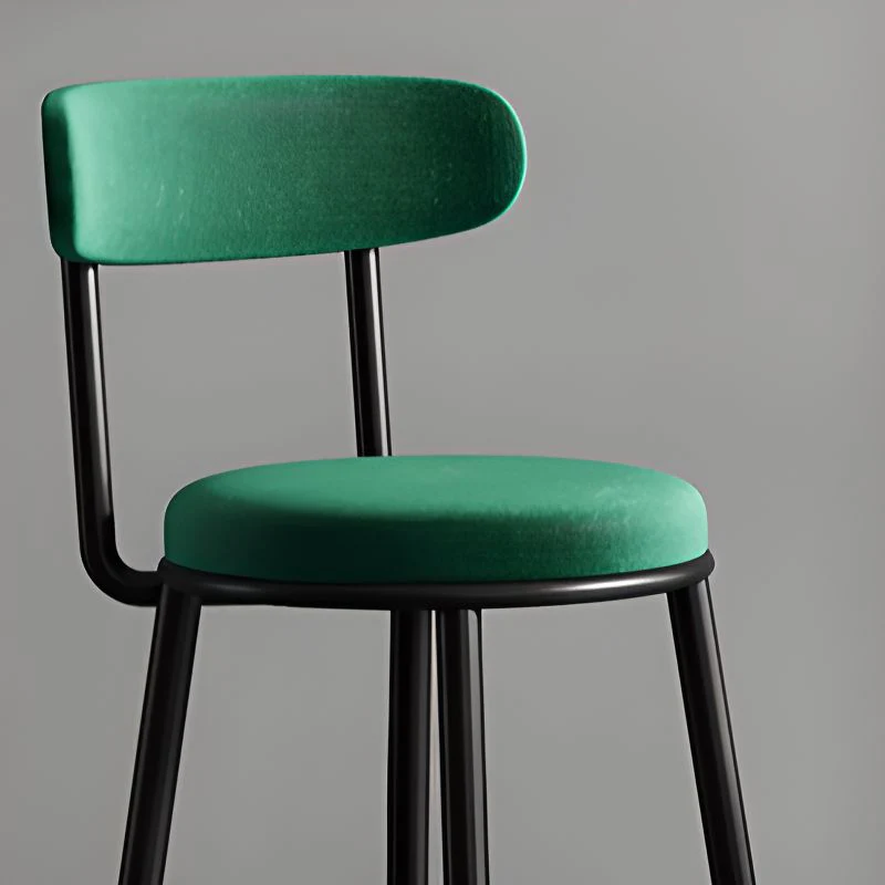 Bar Stools Velvet Kitchen Stool Green - Image 7