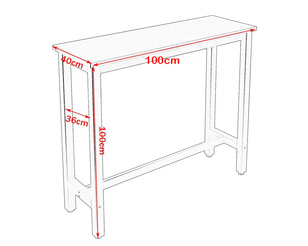 Bar Table Set with Bar Stools - Image 12