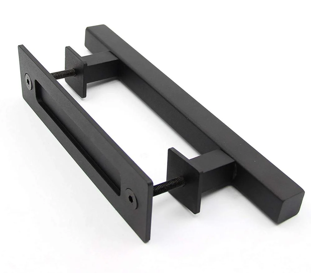 barn door handle square black - Image 2