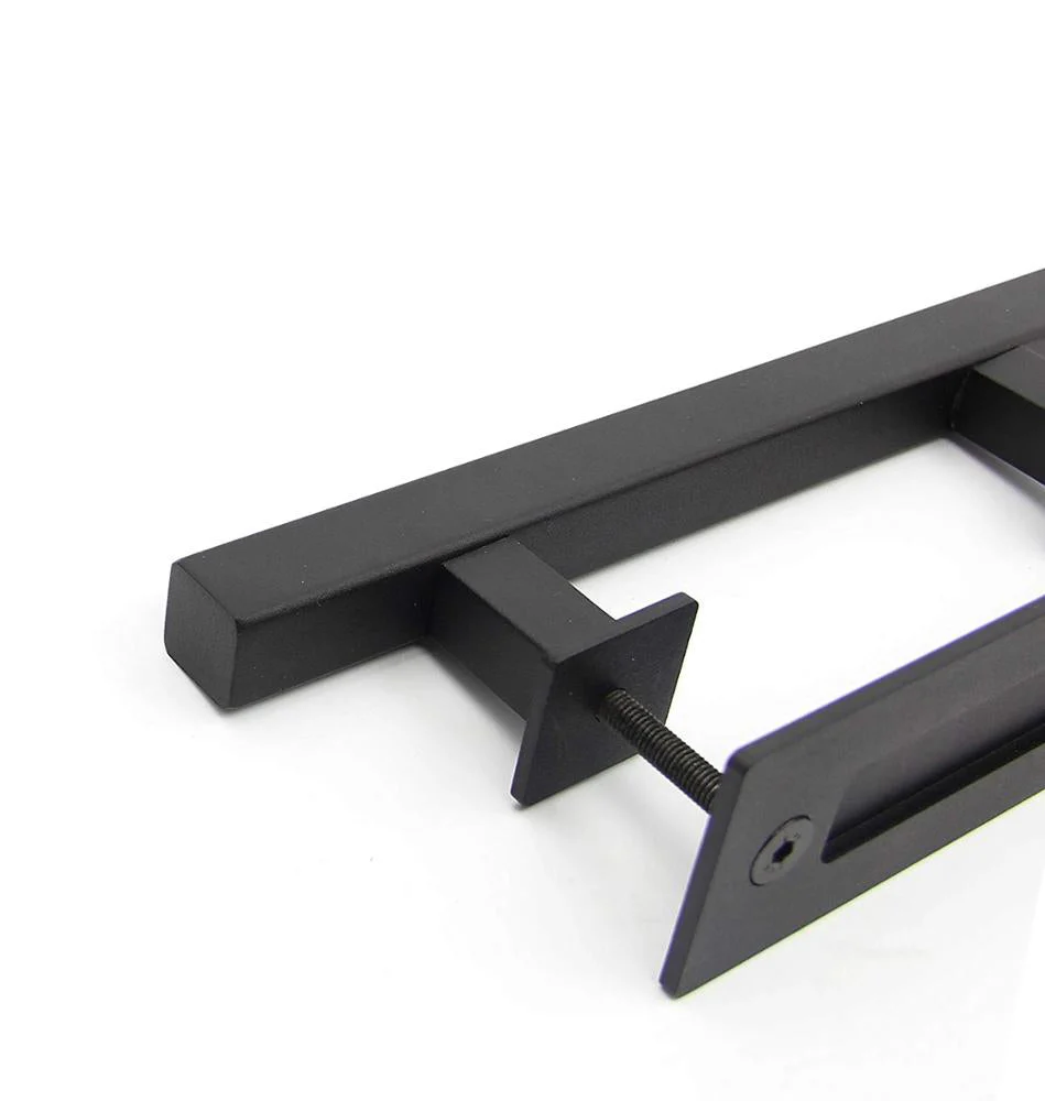 barn door handle square black - Image 3