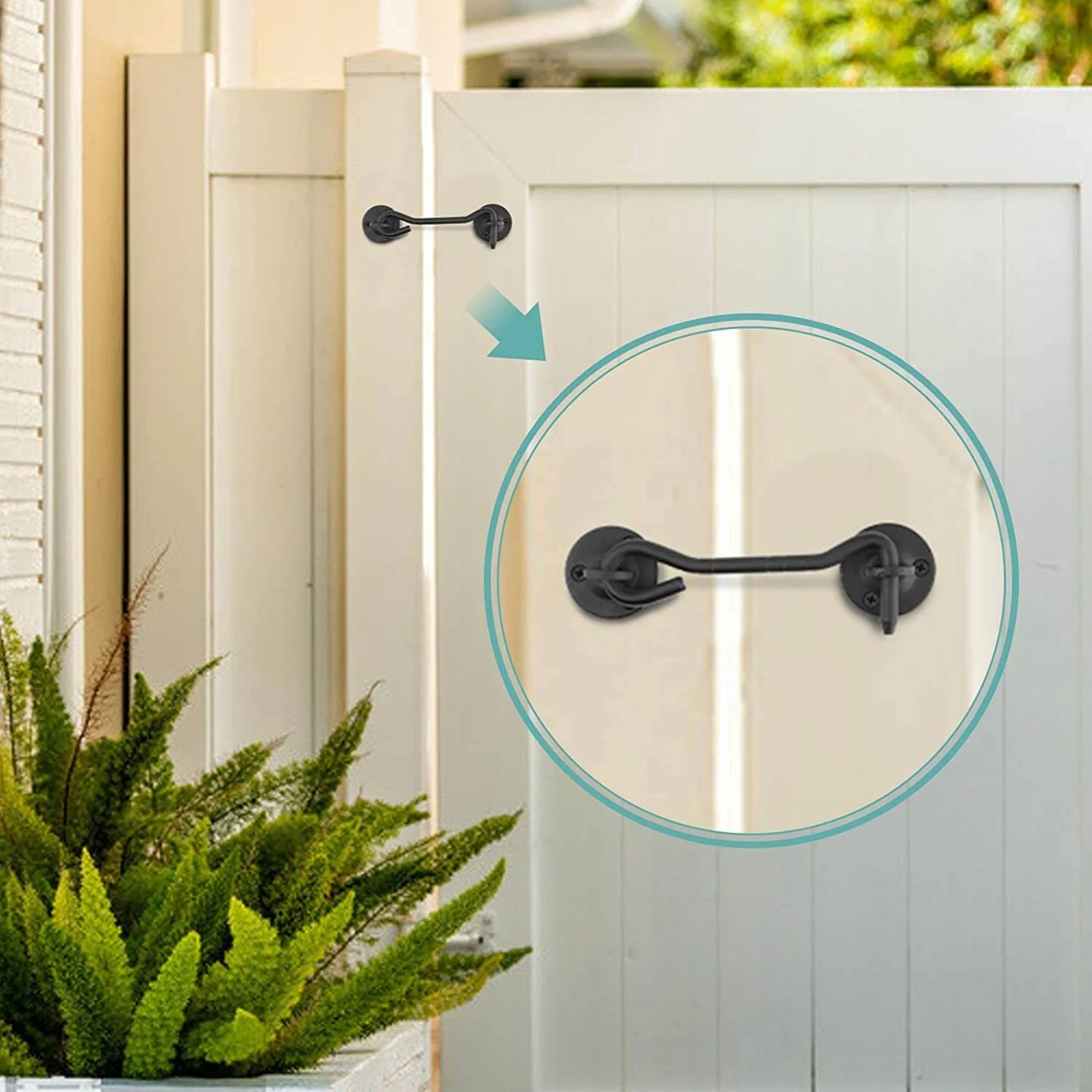 Barn Door Hardware Hook 2 4 '' Privacy Hooks - Image 6