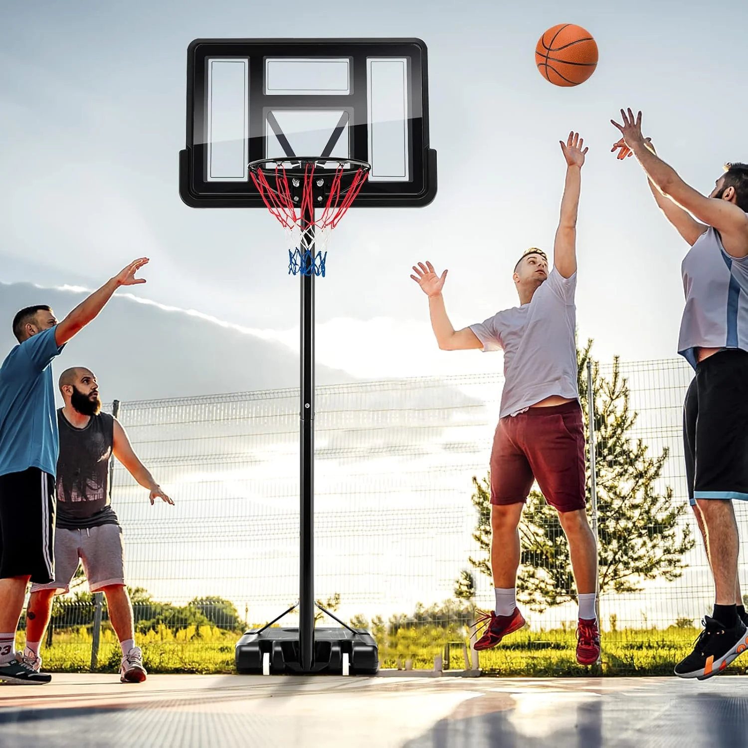 Basketball Hoop with stand height adjustable Hoop 3.05m - Image 10