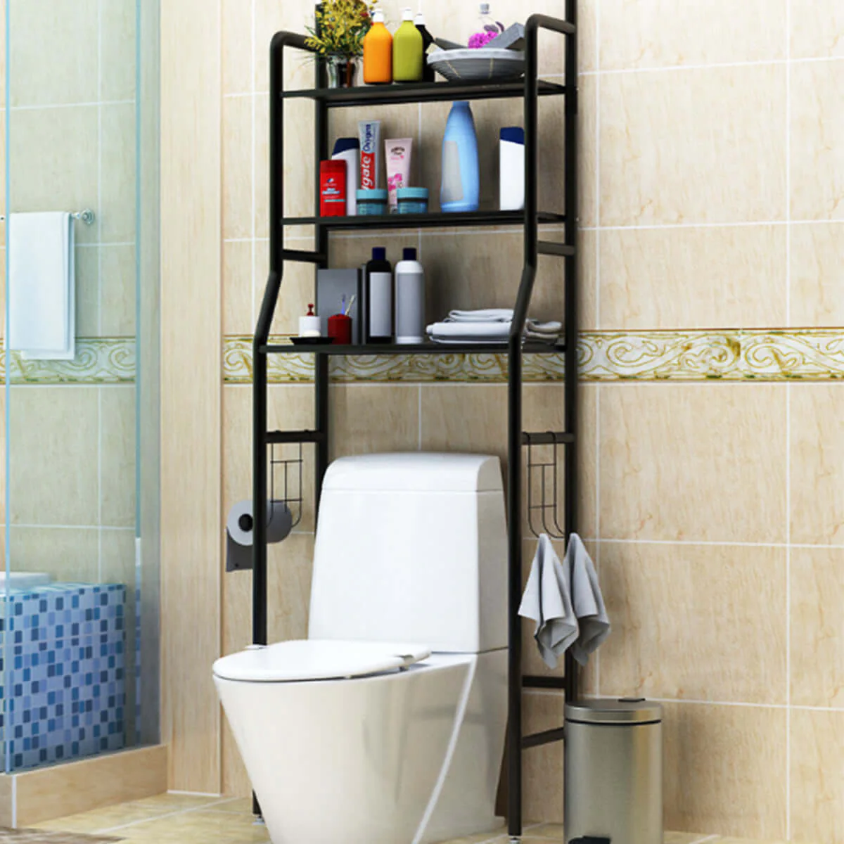 Bathroom Shelves On The Toilet Toilet Shelf Toilet Rack - Image 7