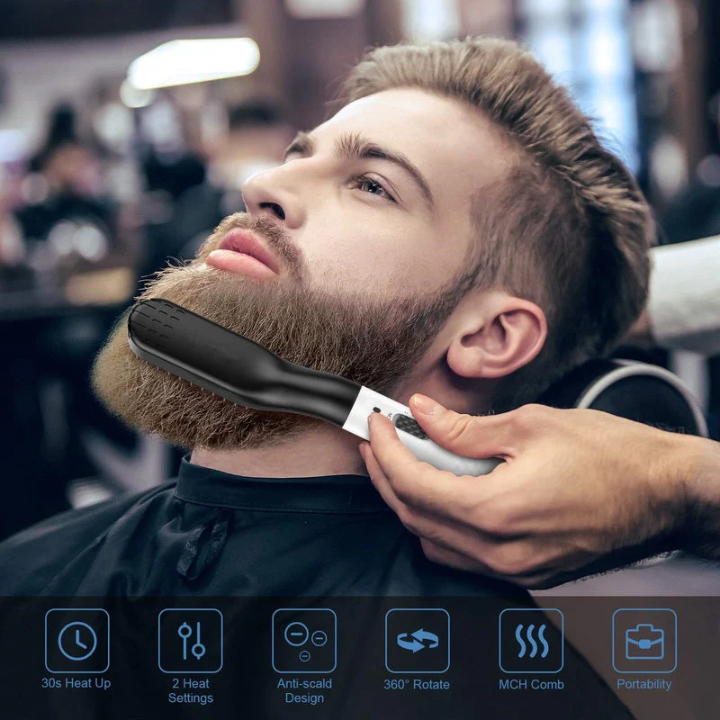 Beard Straightener Heated Comb - Image 7