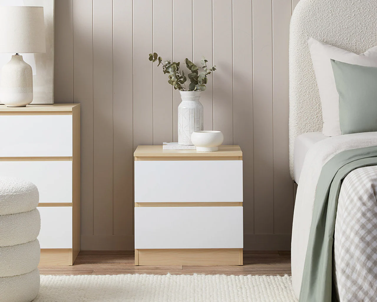 Bedside Table Nightstands with Drawer - Image 6