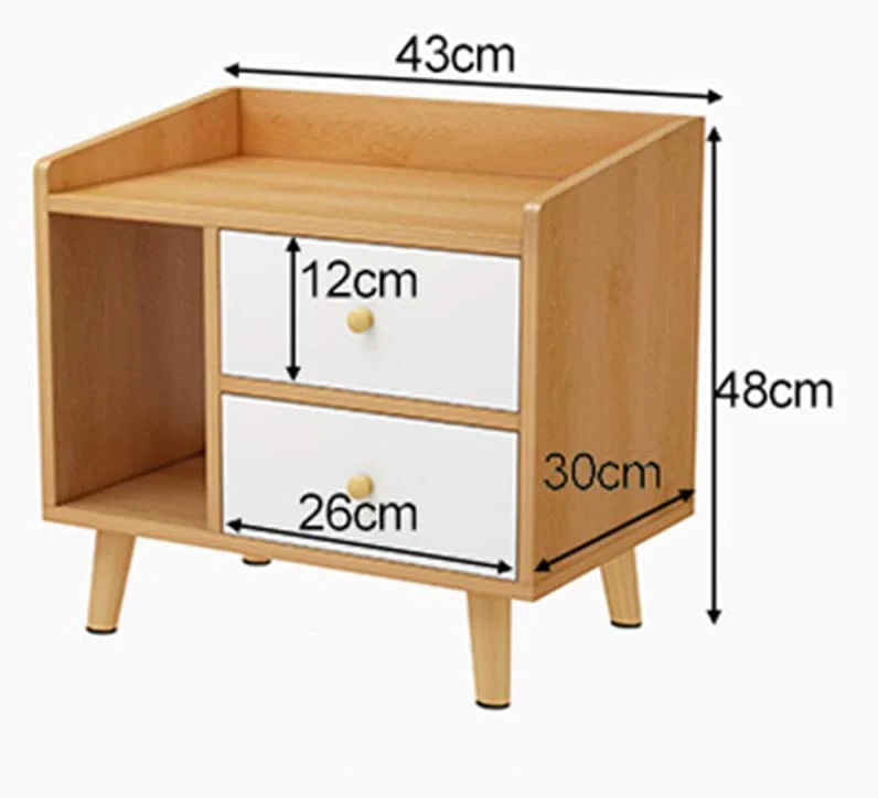 Bedside Table Nightstands with Drawer - Image 4