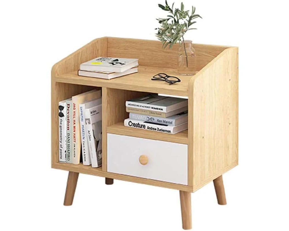 Bedside Table with Drawer - Image 6