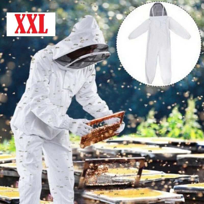 Beekeeping Suit Hooded Veil Bee Farm Clothing XXL - Image 4