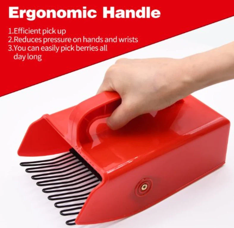 Berry Picker with Metallic Comb and Ergonomic Handle - Image 3