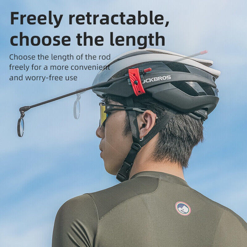 Bicycle Helmet Mount Rearview Mirror Detachable Lightweight - Image 6