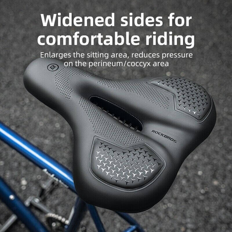 Bicycle Saddle Shockproof Cycling Bike Seat PU Leather Comfortable - Image 2