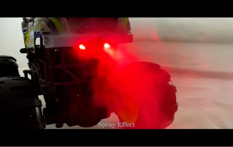 Big Wheels Beast Monster Pickup Truck Remote Control 15KMH 1:16 with Light Spray - Image 4
