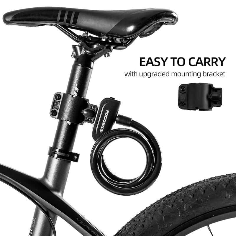 Bike Bicycle Anti-theft Lock Cable with 2 Keys - Image 4