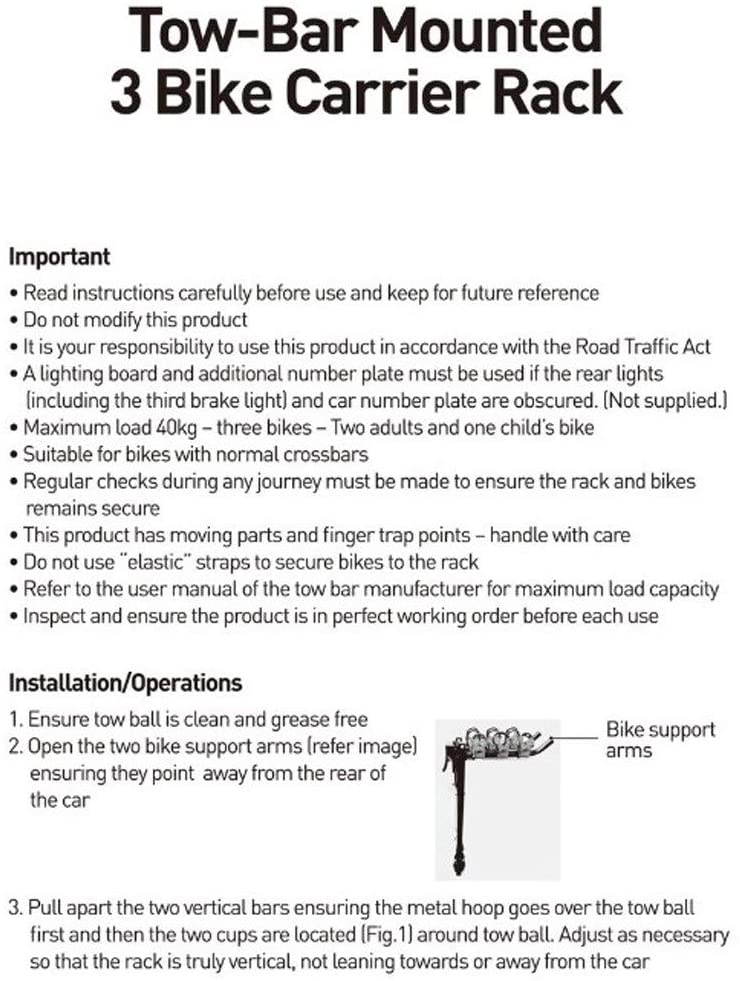 Bike rack Bike Carrier for tow bar - Image 10