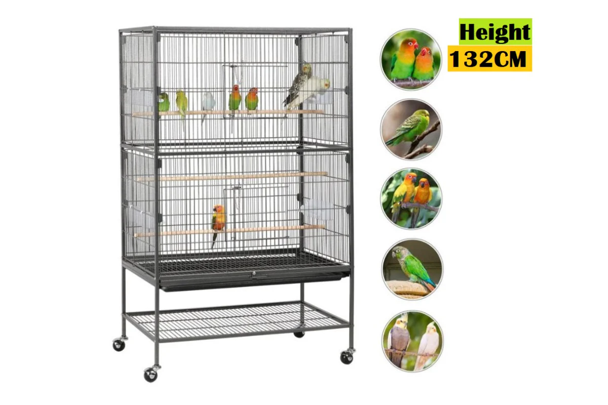 Bird Cage Parrot Aviary Perch Carrier - Image 3