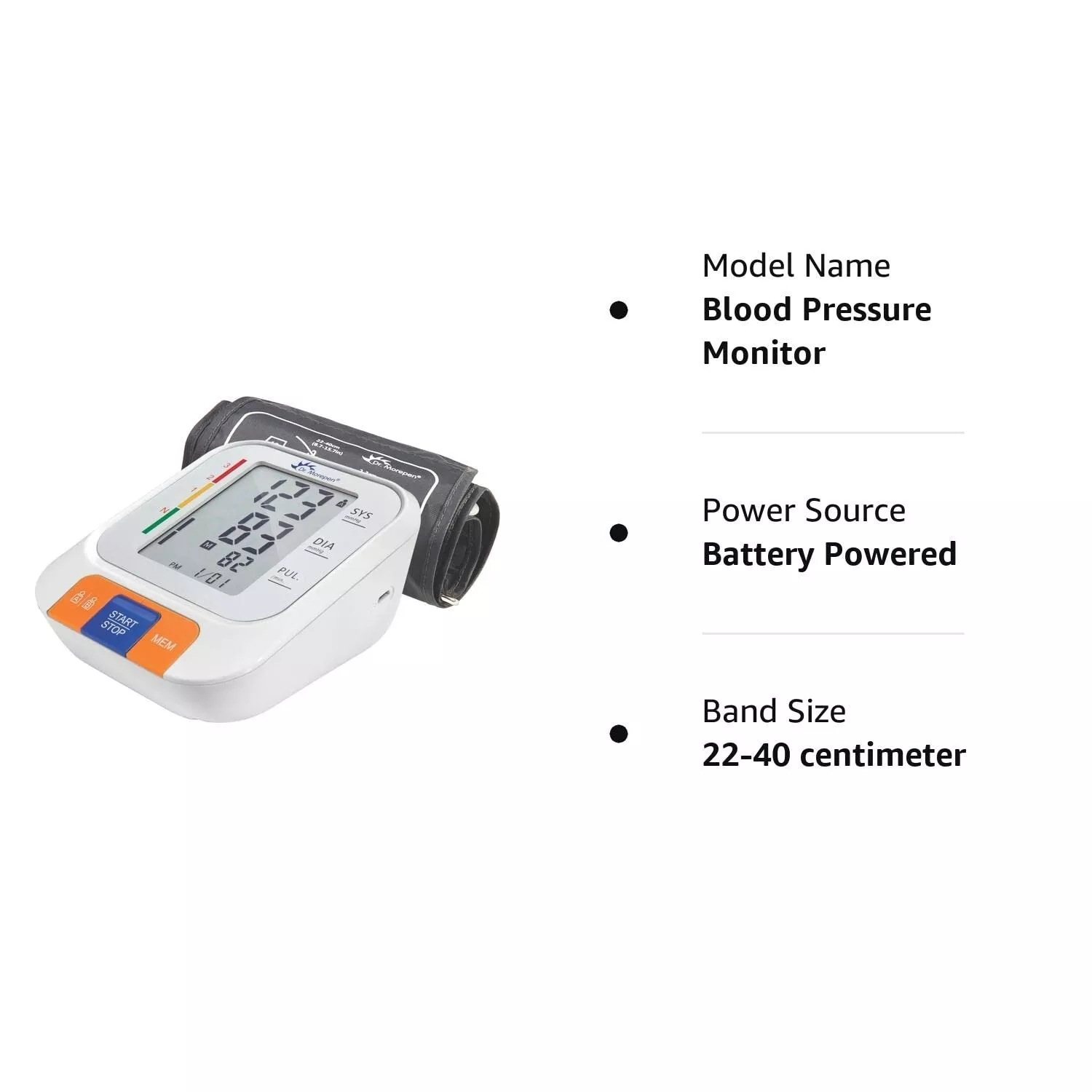 Blood Pressure Monitor BP-15 Dr. Morepen - Image 8
