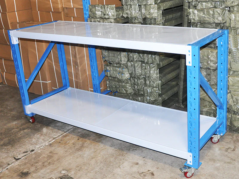 Blue Movable WorkBench / 4 Wheels / 101x200x60CM - Image 5