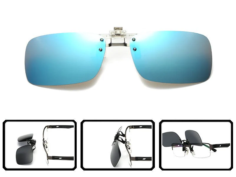Polarized Sunglasses Clip - BLUE