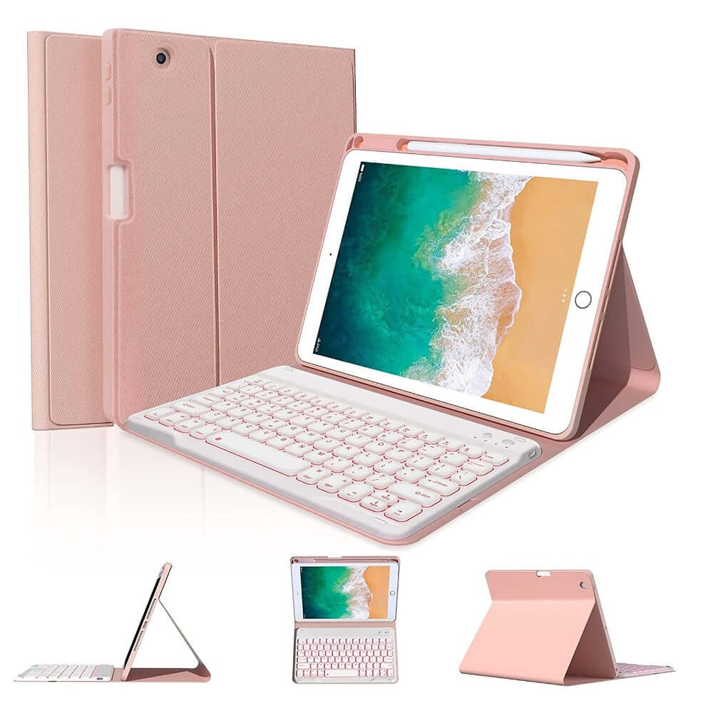 Bluetooth Keyboard Case for iPad Air 2/ 6th 2018 /5th 2017 removable keyboard - Image 3
