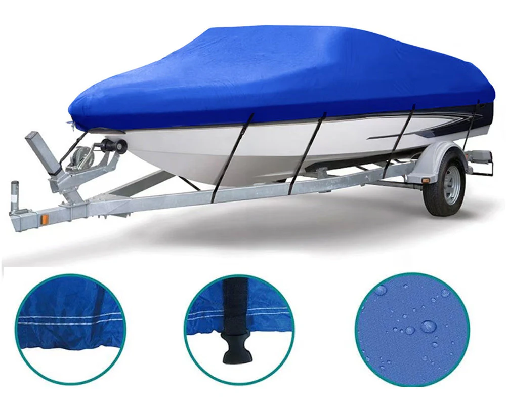 Boat Cover Heavy Duty – 210D Blue Trailerable Boat Cover for 20–22ft V-Hull - Image 5