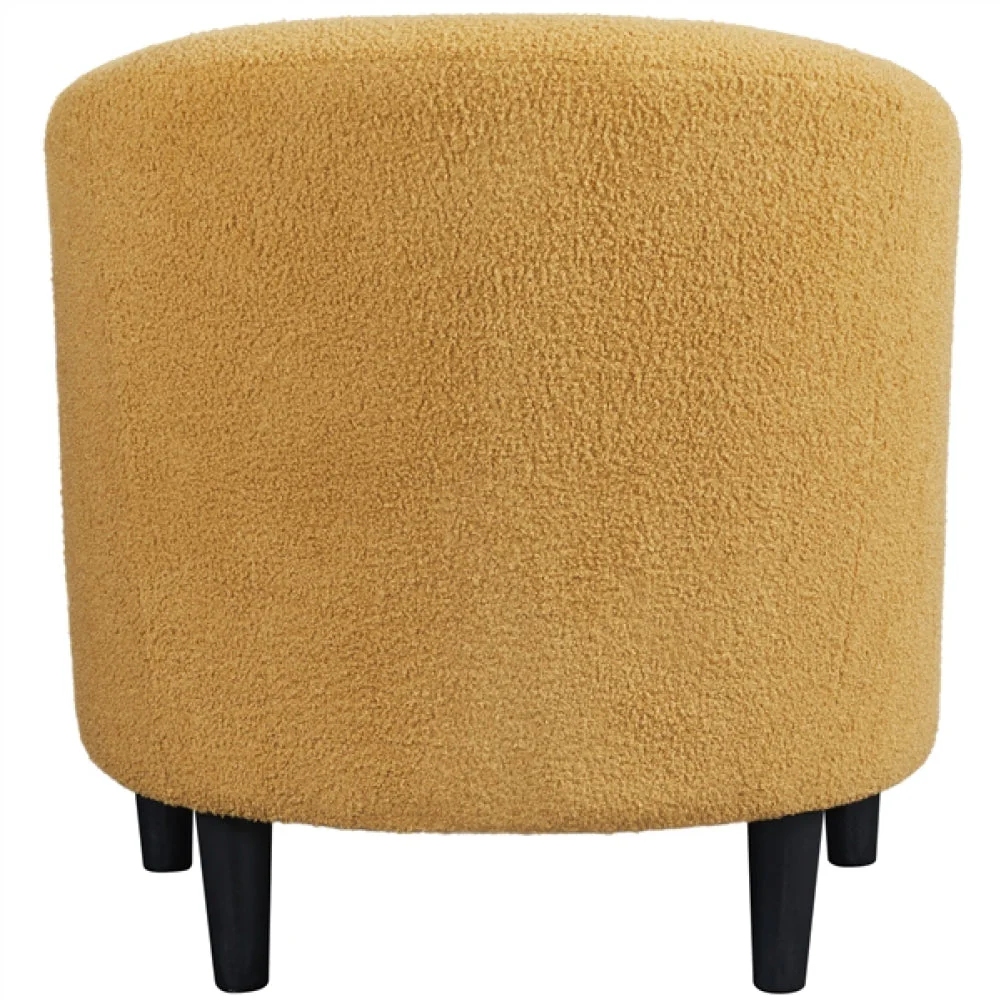 Boucle Club Chair Accent Barrel Chair - Image 4