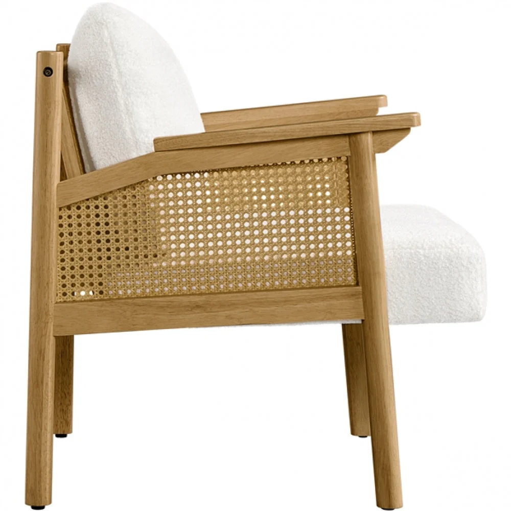 Boucle Upholstered Accent Chair Lounge Chair - Image 5