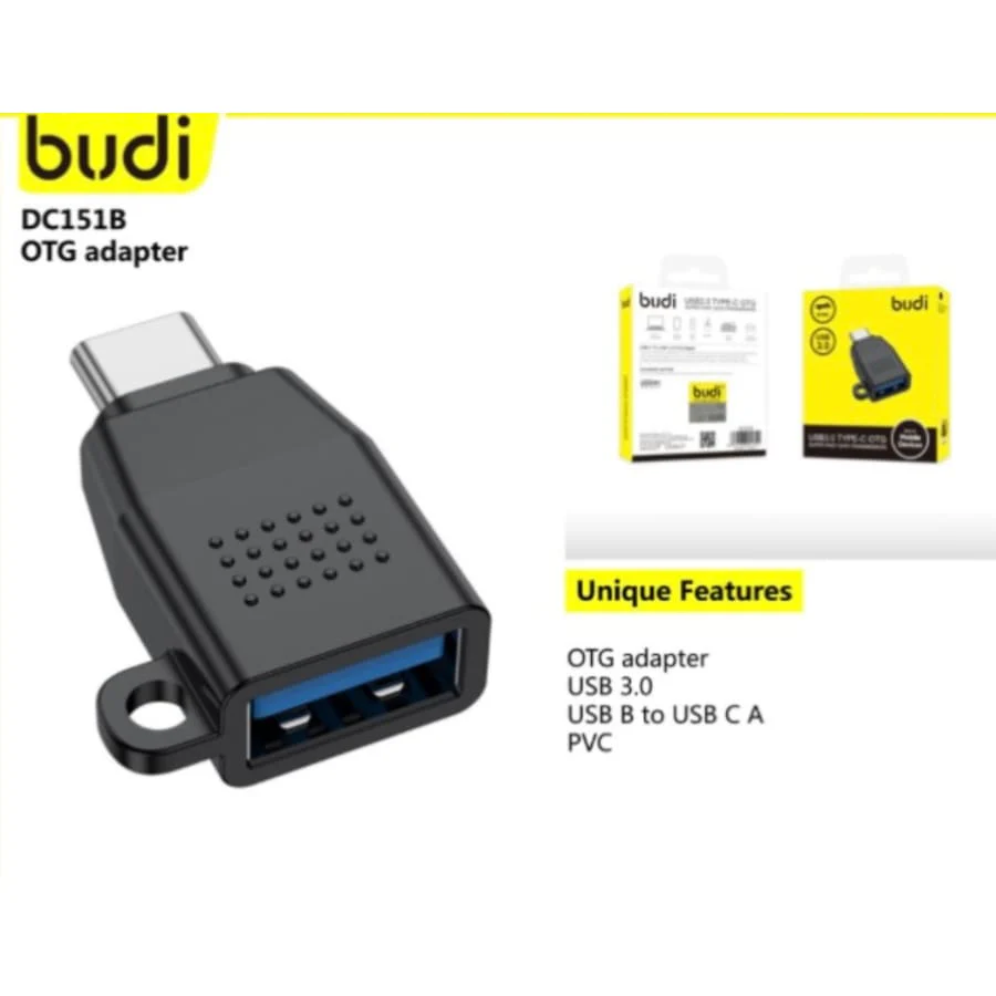 Budi USB 3.0 Type-C OTG Adapter DC151B - Image 2