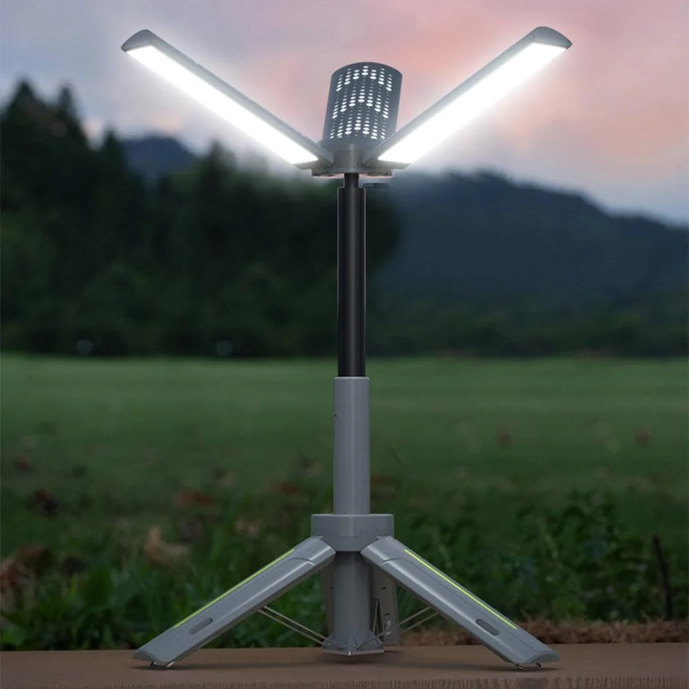 Camping Lantern Rechargeable 360° Rotatable Foldable Outdoor Light with Tripod - Image 4