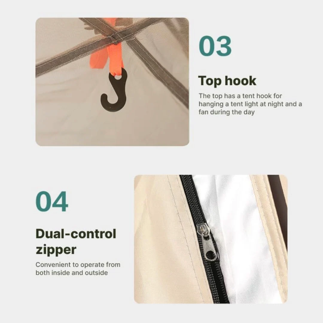 Camping Tent with Canopy - Image 3