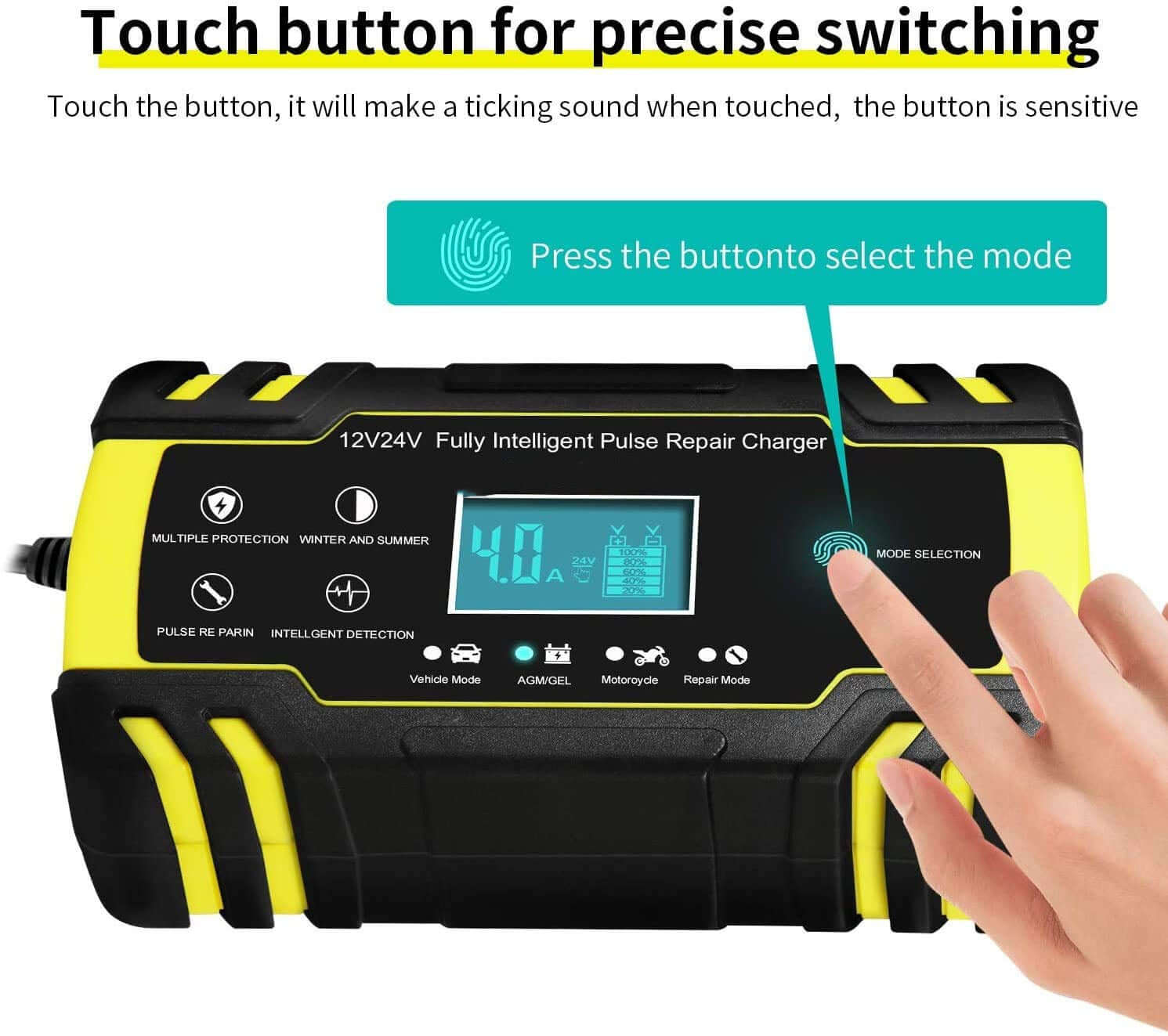 Car Battery Charger Automatic Battery Charger - Image 3
