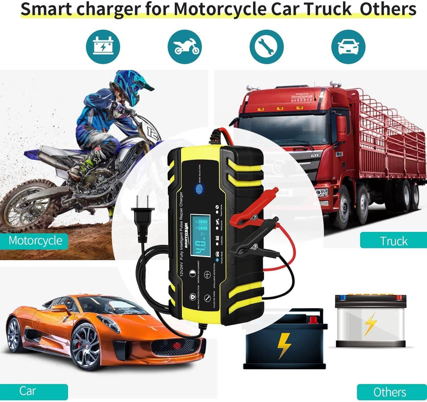 Car Battery Charger Automatic Battery Charger - Image 4