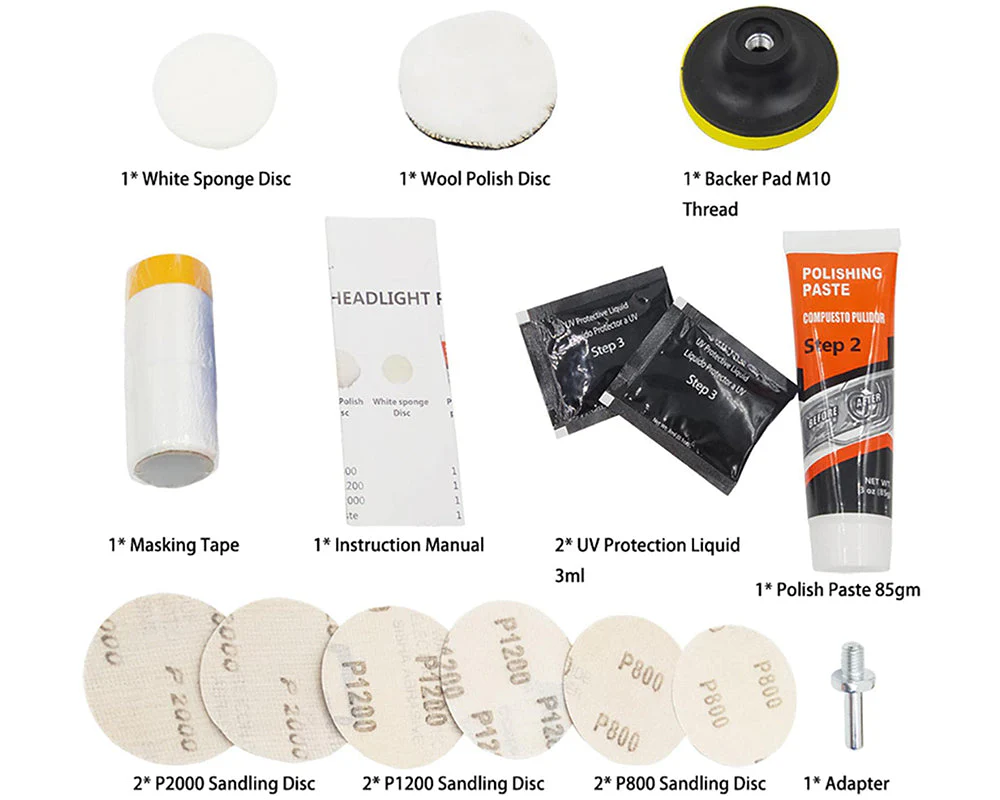 Car Headlight Restoration Kit - Image 8