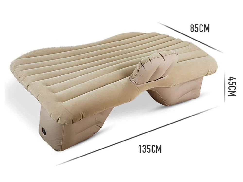 Car Inflatable Mattress Air Bed - Beige - Image 7