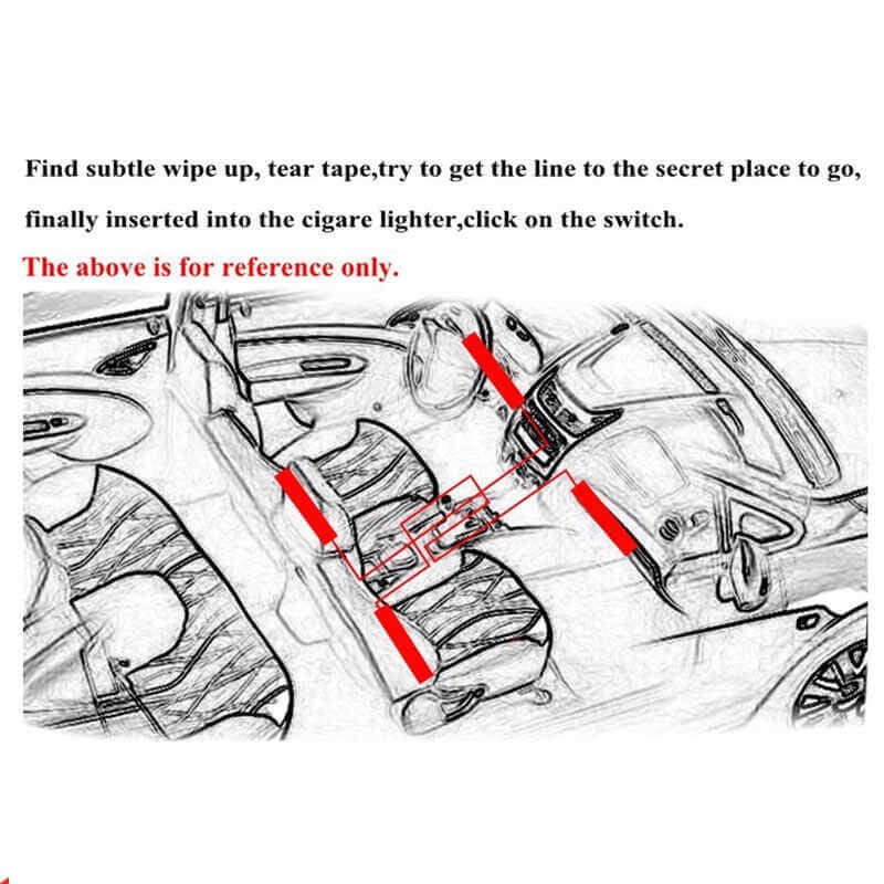 Car Led Lights Car Led Strip Lights 4Pc - Image 5