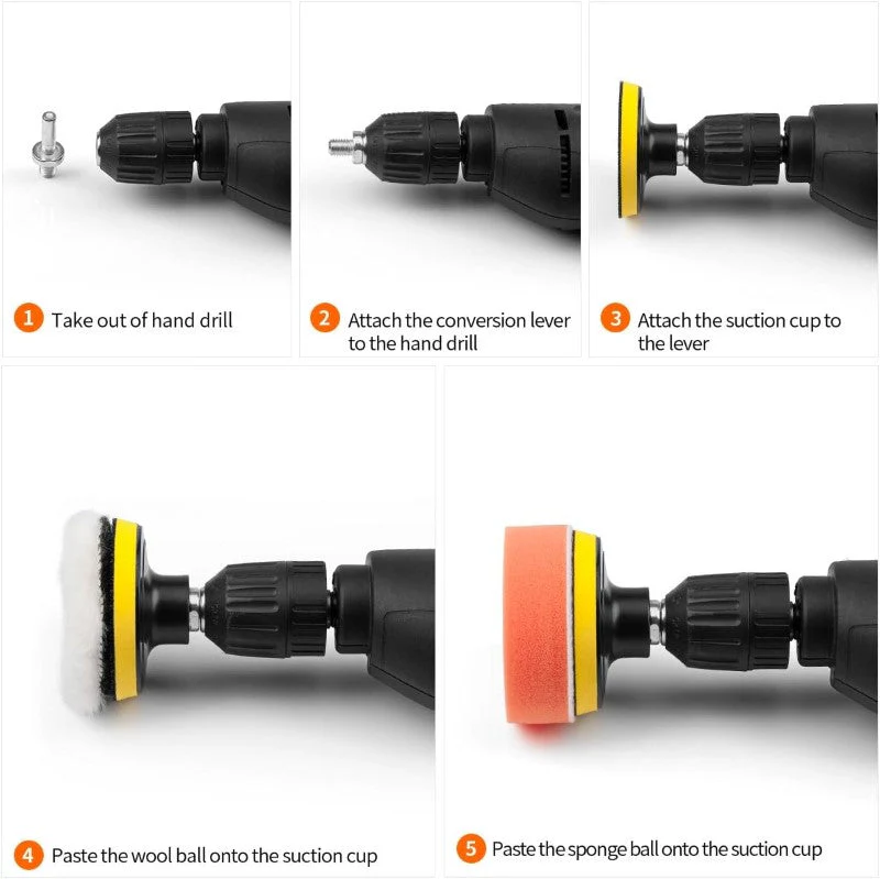 Car Polishing Pads Polisher Cleaner Sponge Buffer Waxing - Image 7