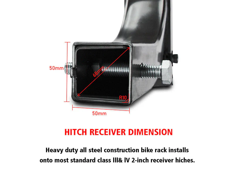 Car Rear Hitch Mount Bike Rack - Image 7